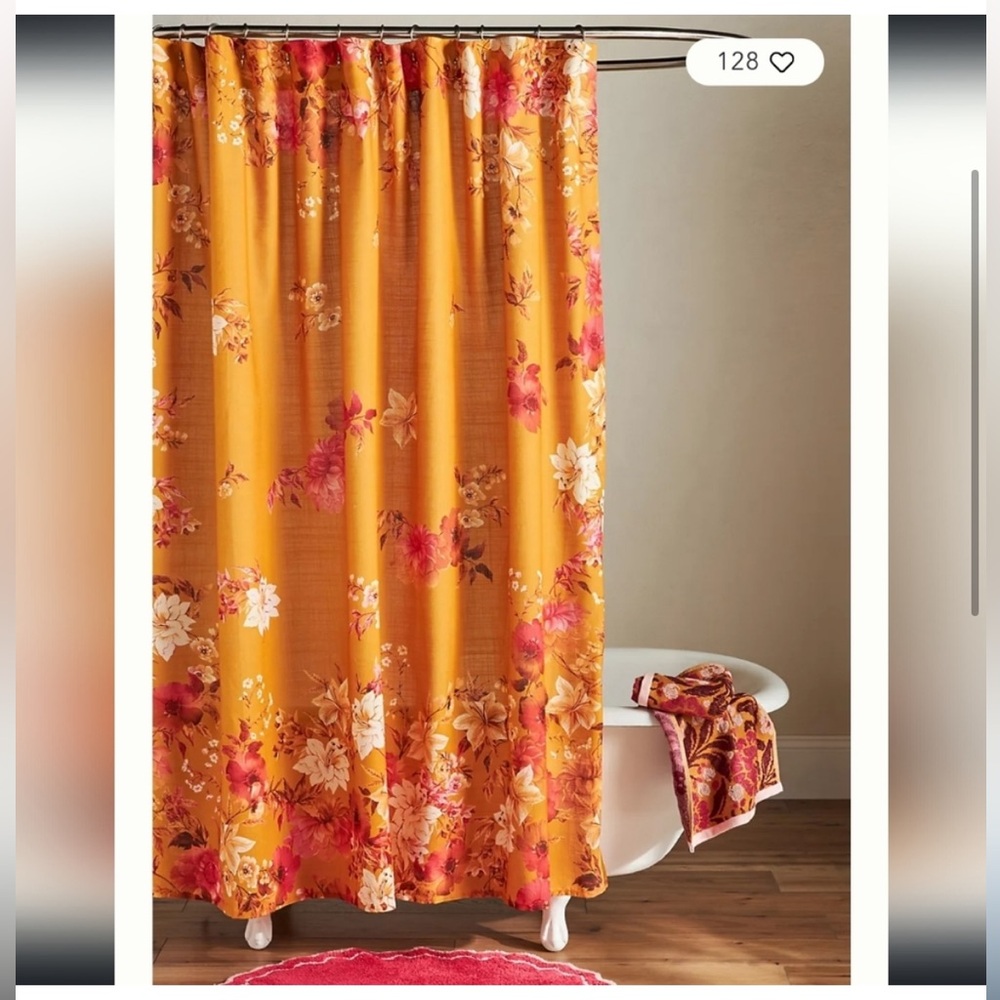 NWT Anthropologie Zosia Organic Cotton Shower Curtain